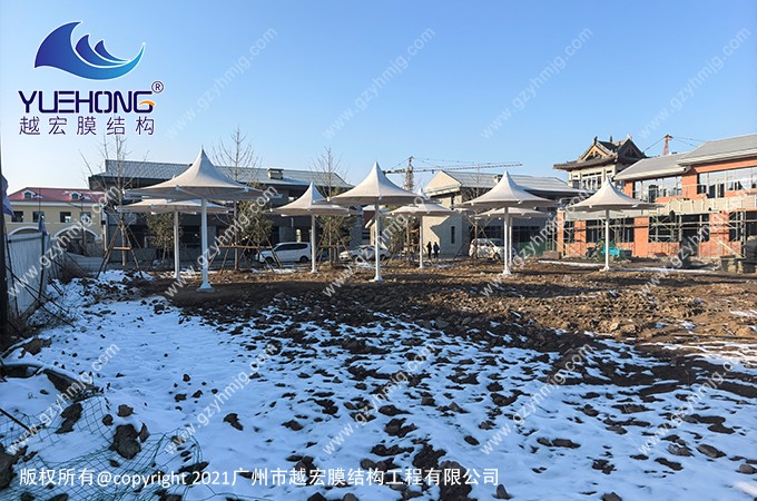 山西省呂梁市某景區(qū)景觀膜結(jié)構(gòu)工程案例